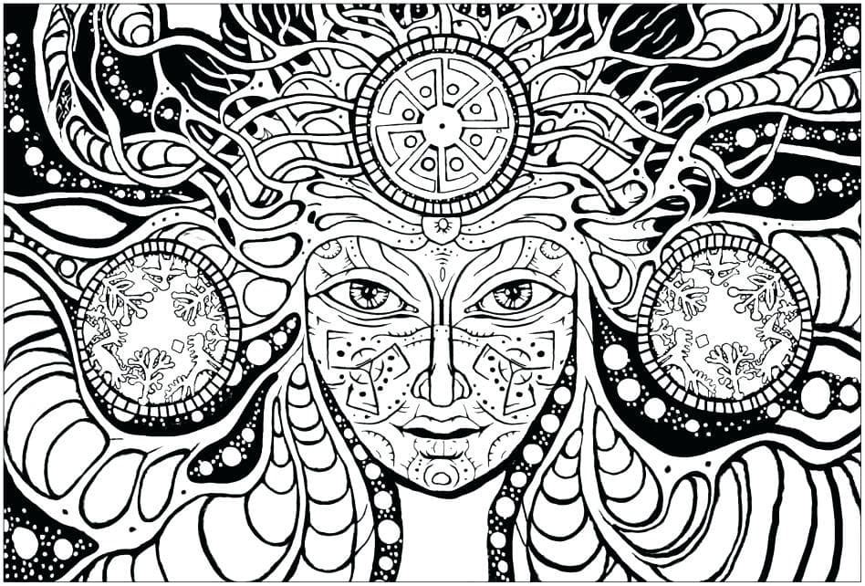 Trippy Coloring Page - Free Printable Coloring Pages for Kids