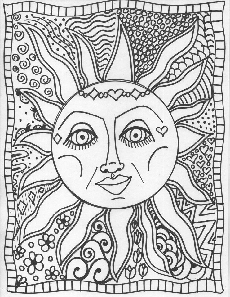 Trippy Coloring Page - Free Printable Coloring Pages for Kids