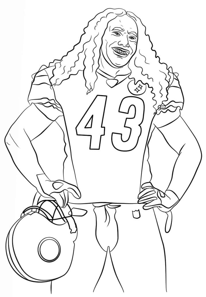 Football Player Coloring Pages - Free Printable Coloring Pages for Kids