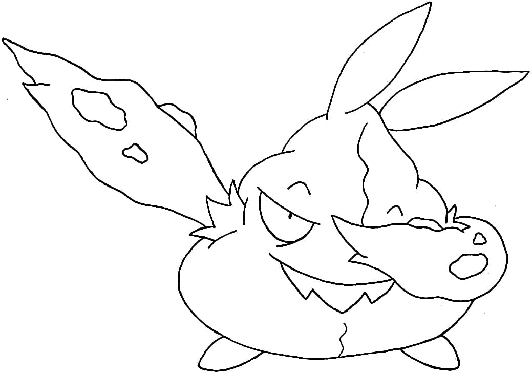 trubbish coloring page high quality pokemon