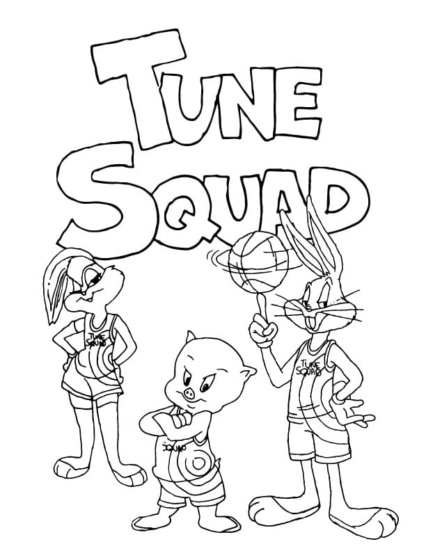 Space Jam Coloring Pages Printable