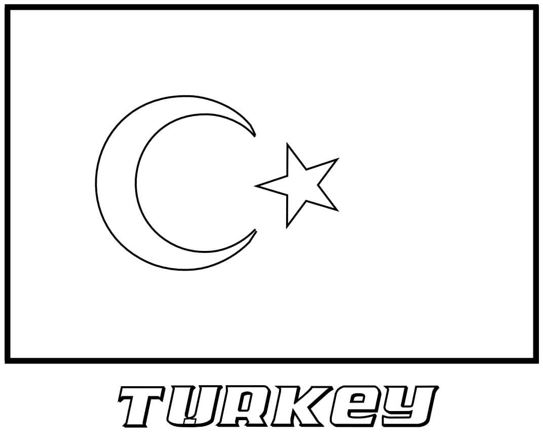Turkey Flag Coloring Page Free Printable Coloring Pages For Kids