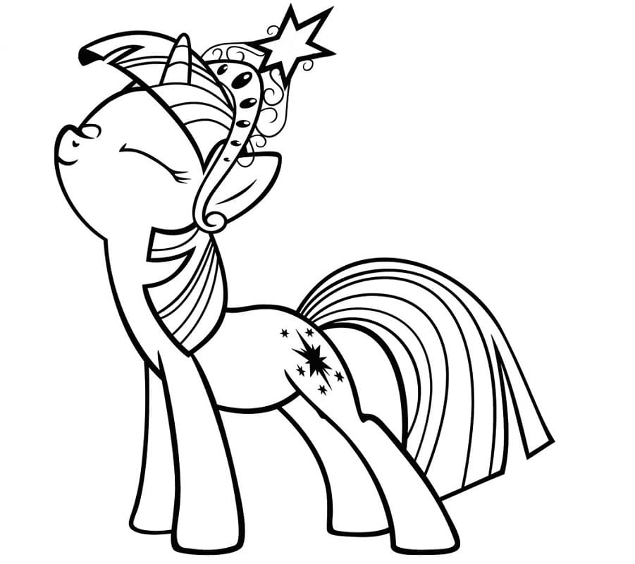 Twilight Sparkle from My Little Pony Coloring Page - Free Printable  Coloring Pages for Kids
