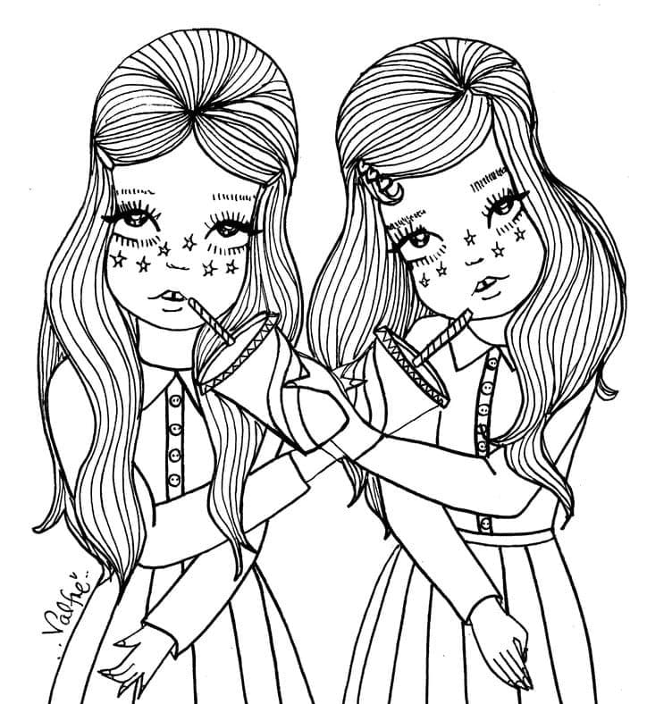 Coloring Twins Pages Twin Baby Babies Triplets Minnesota Children Coloring Twins Pages Twin Baby Babies Triplets Minnesota Children