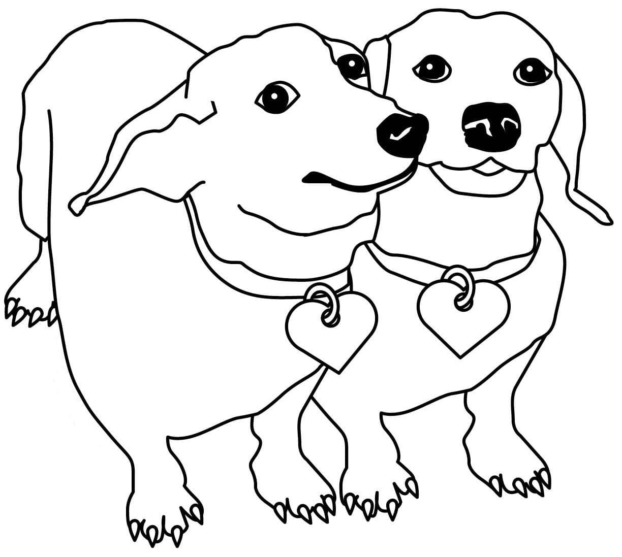 Family Dachshund Coloring Page Free Printable Coloring Pages For Kids