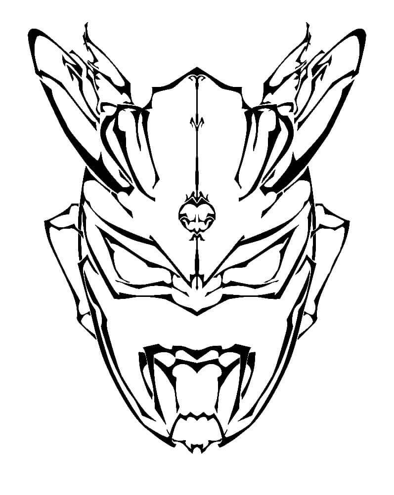 Ultraman Mask Coloring Page   Free Printable Coloring Pages for Kids