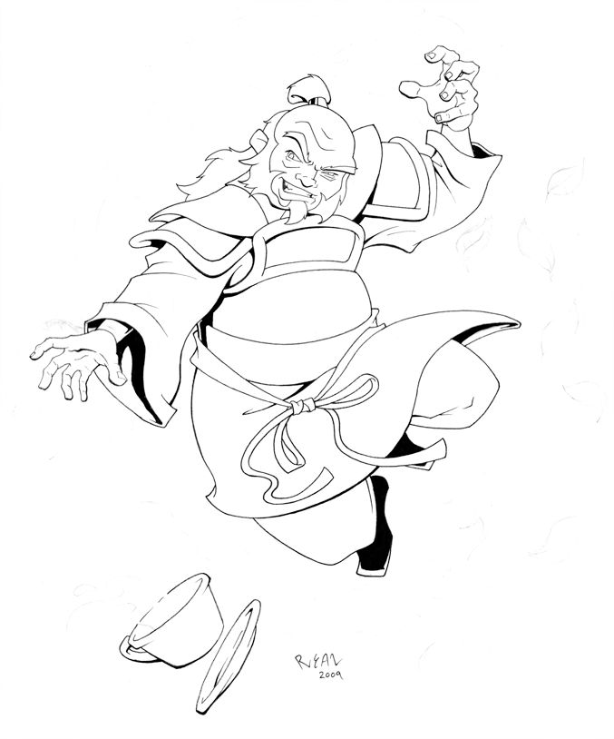 Uncle Iroh Coloring Page - Free Printable Coloring Pages for Kids