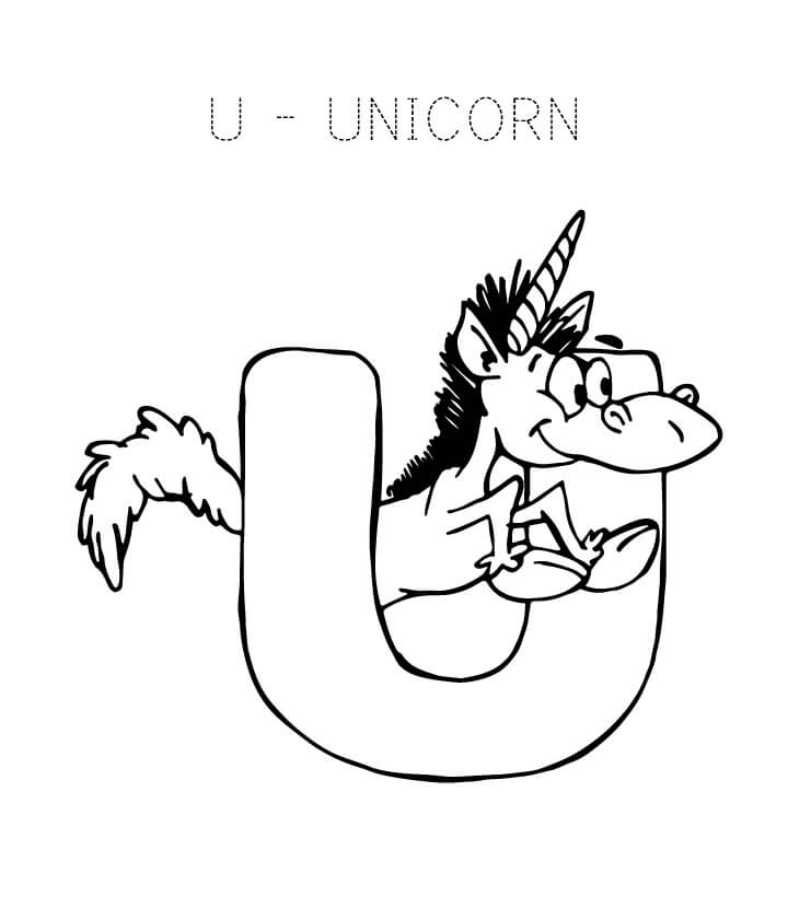 Letter U Coloring Pages - Free Printable Coloring Pages for Kids