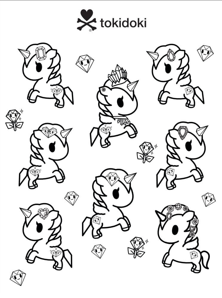 tokidoki characters coloring pages