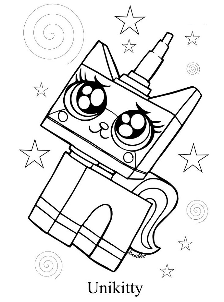 Unikitty 3 Coloring Page - Free Printable Coloring Pages for Kids