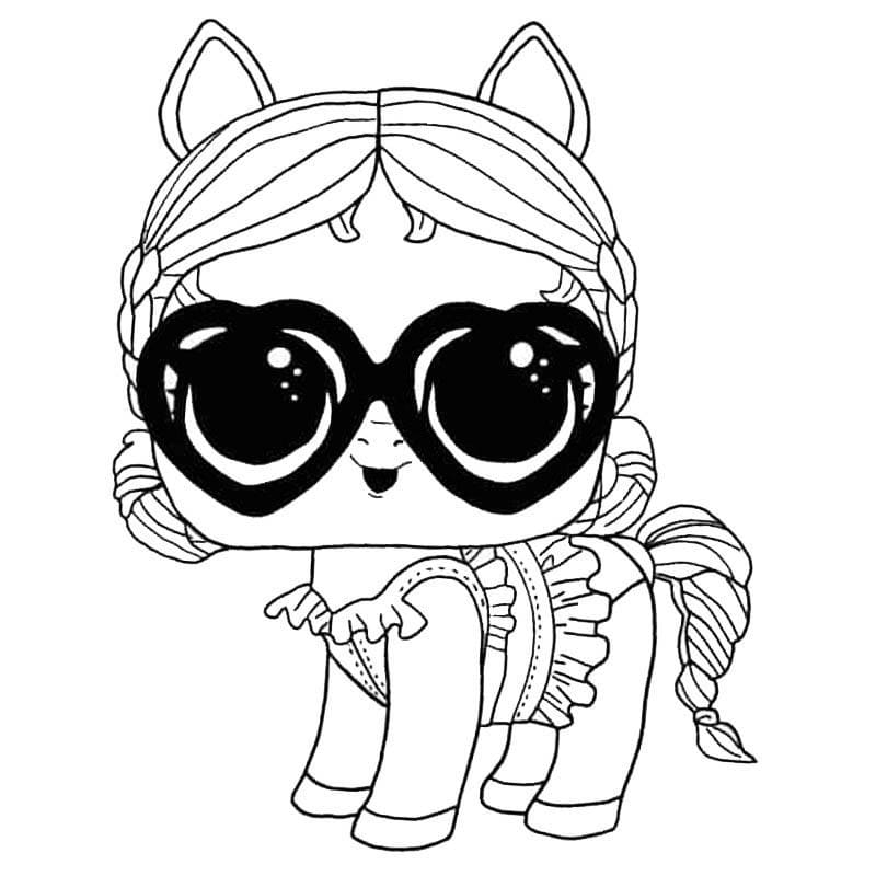 vacay neigh neigh lol pets coloring page free printable coloring pages for kids