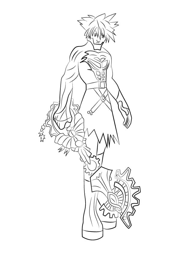 vanitas from kingdom hearts coloring page free printable coloring pages for kids