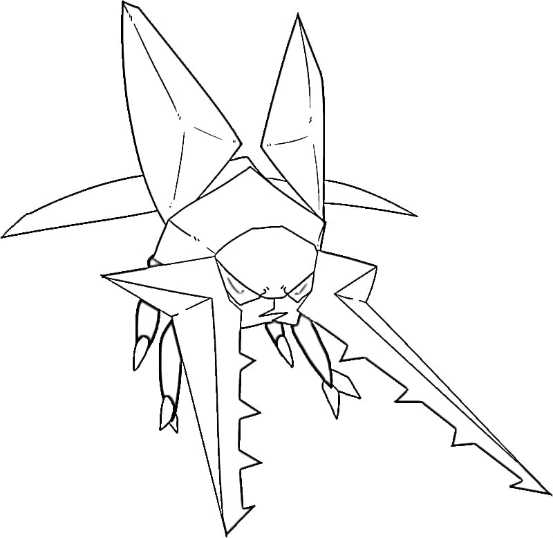 Pokemon Vikavolt Coloring Page - Free Printable Coloring Pages for Kids
