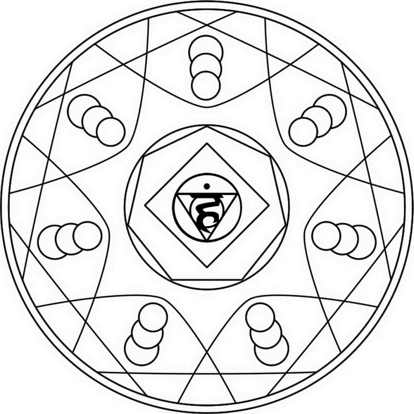 Vishuddha Symbol Mandala
