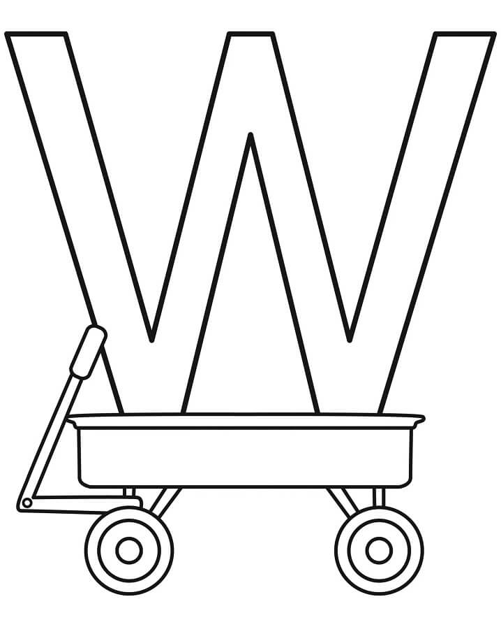 Wagon Letter W