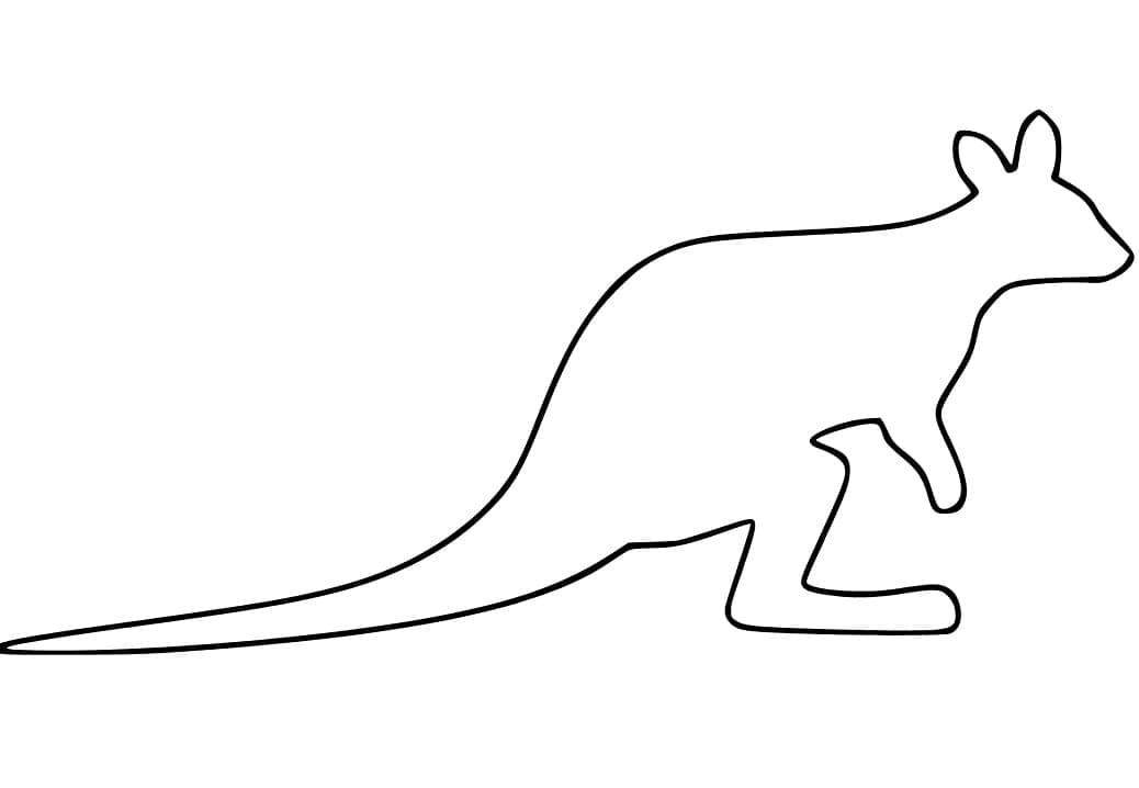 Wallaby Outline
