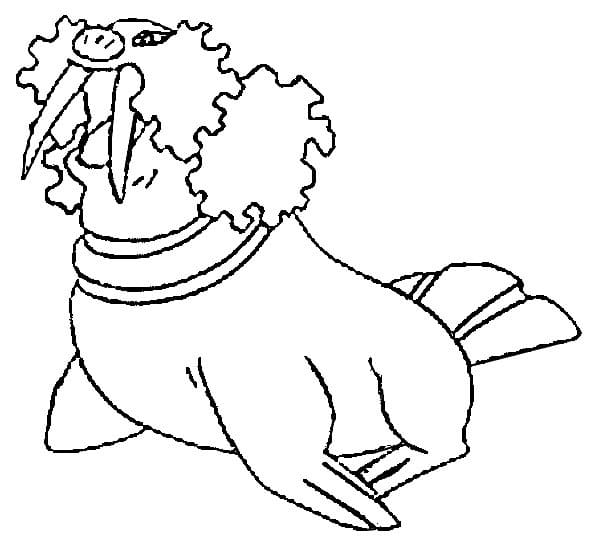 walrein coloring page online pokemon