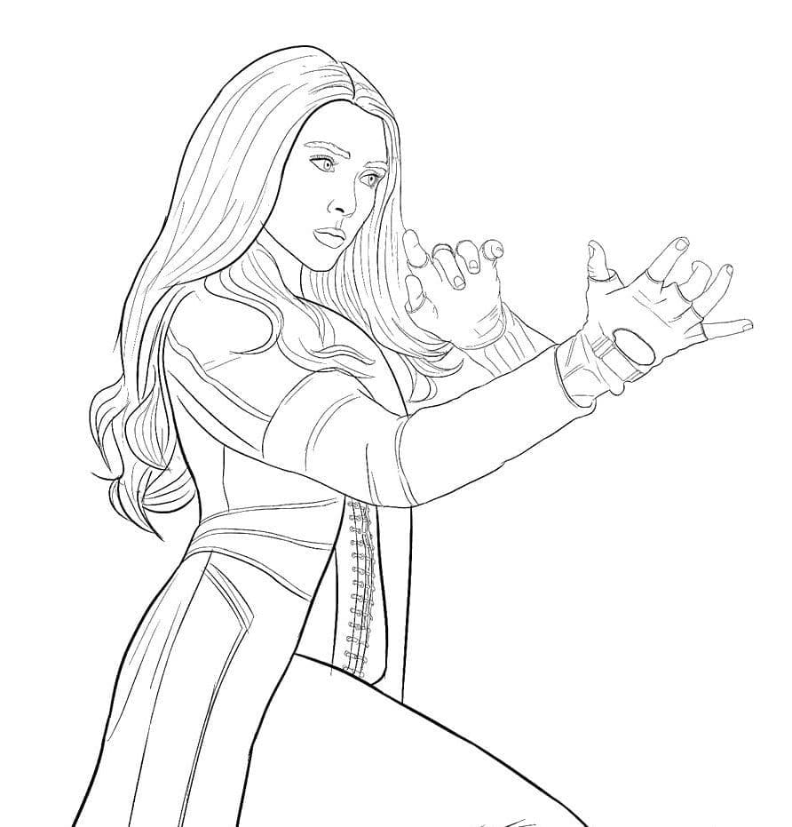 Powerful Wanda Coloring Page - Free Printable Coloring Pages for Kids