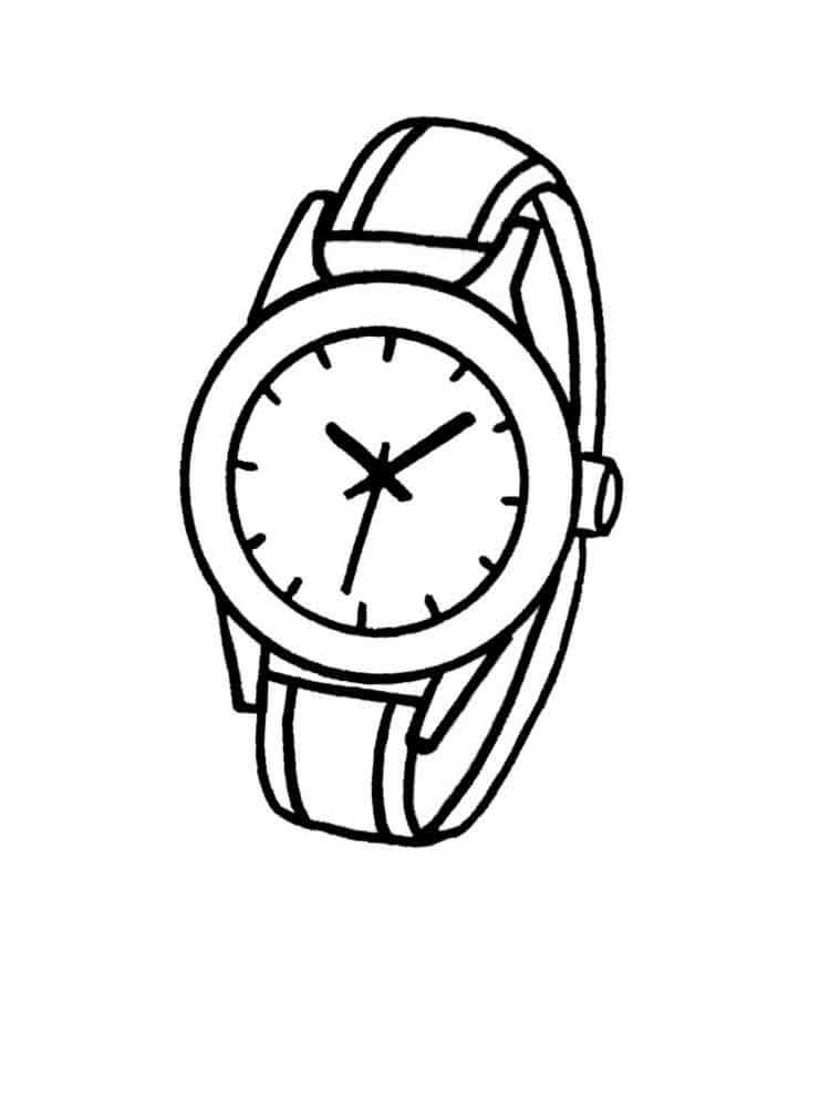 Clock 6 Coloring Page - Free Printable Coloring Pages for Kids