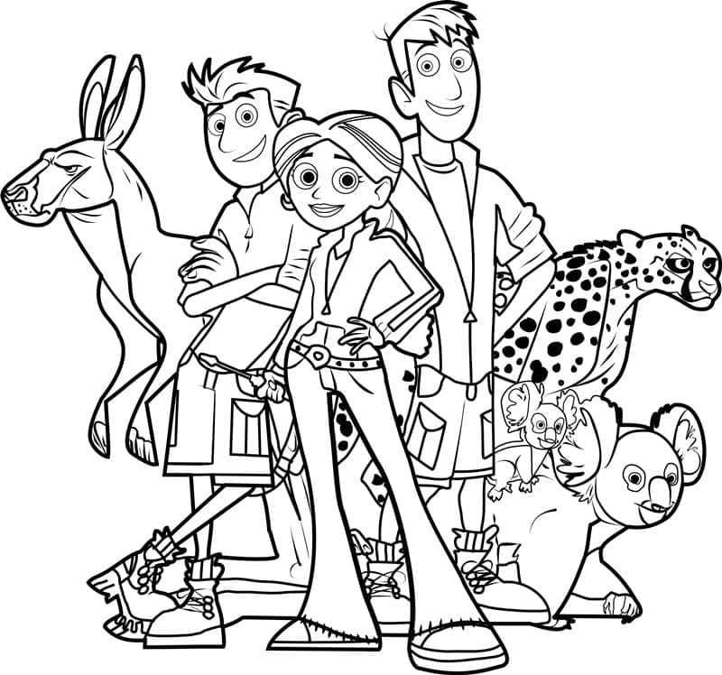 Wild Kratts to Color