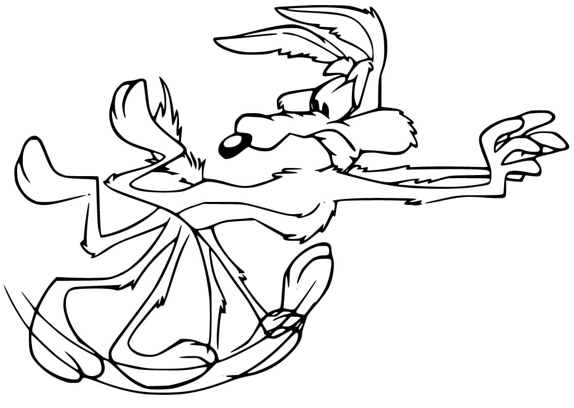 Wile E Coyote Running Fast