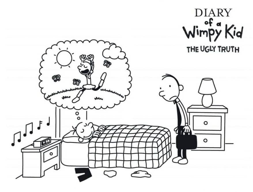Diary of a Wimpy Kid Coloring Page - Free Printable ...