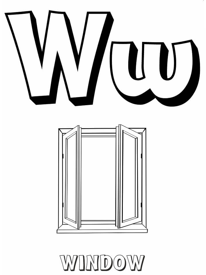 Window Letter W