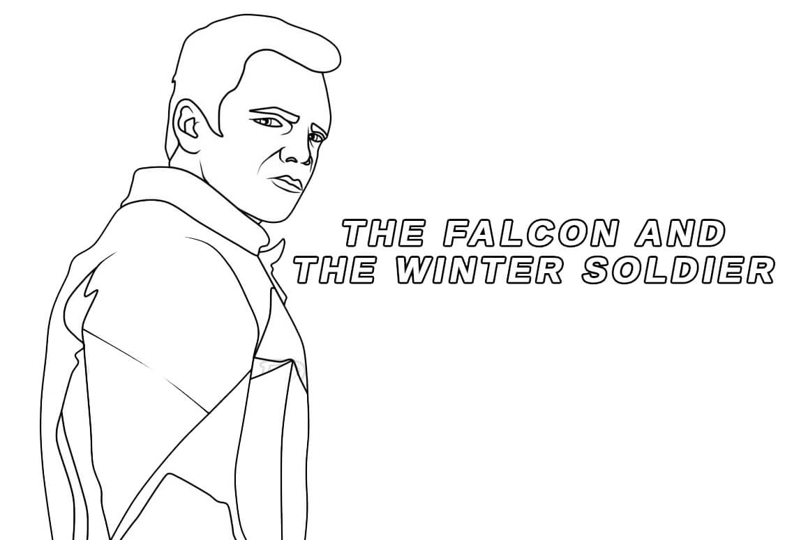 The Falcon and the Winter Soldier 1 Coloring Page - Free Printable