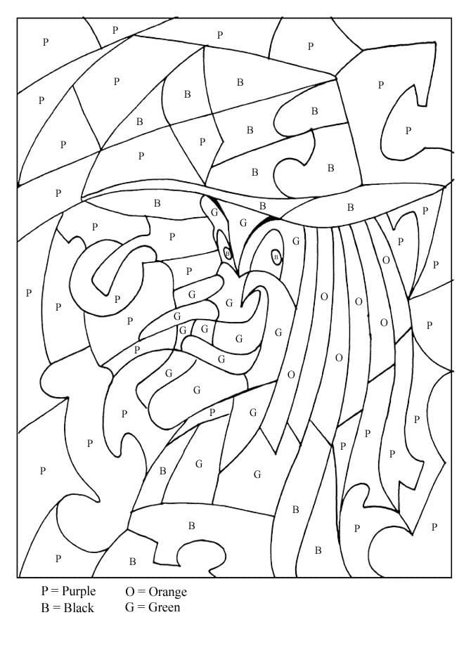 Color by Letters Worksheet Coloring Page - Free Printable Coloring ...