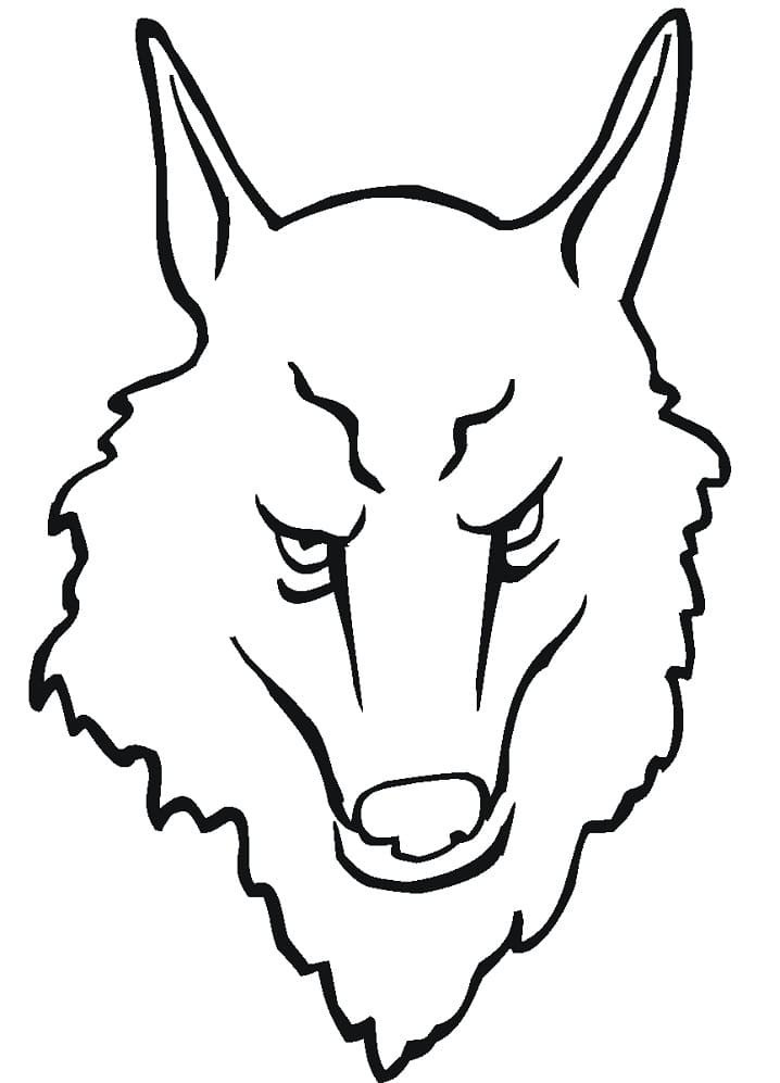 Werewolf Face Coloring Pages