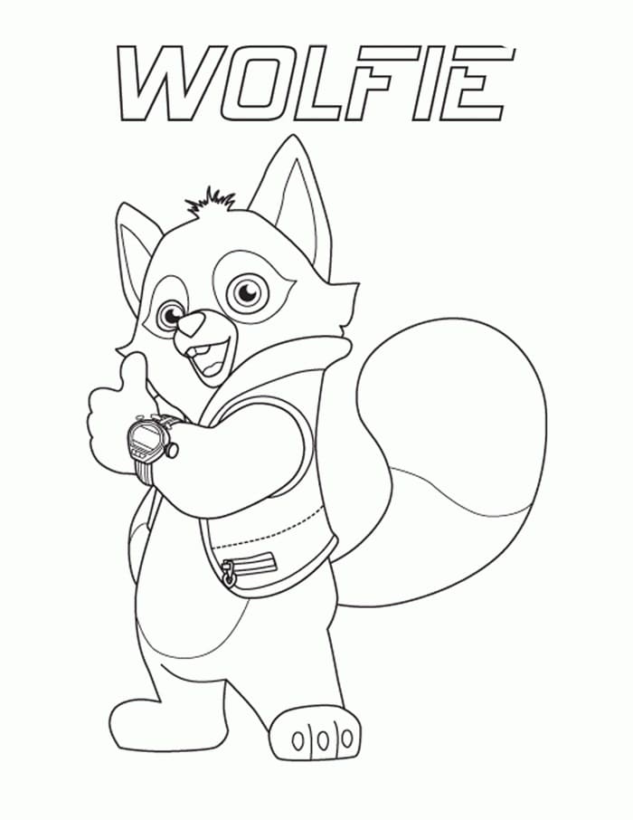 Wolfie from Special Agent Oso