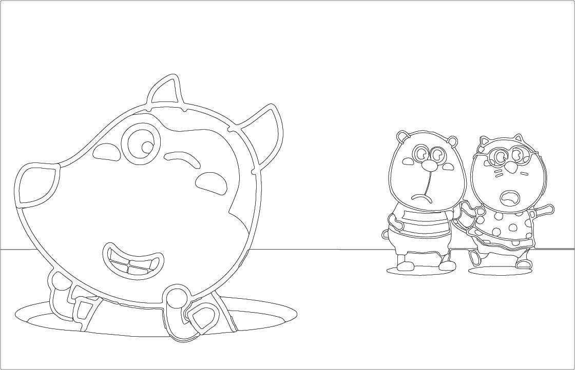 Wolfoo Cartoon Coloring Pages For Kids - pic-hose