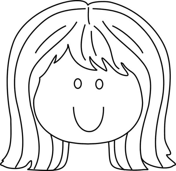 Human Head Coloring Page Human Head Coloring Page