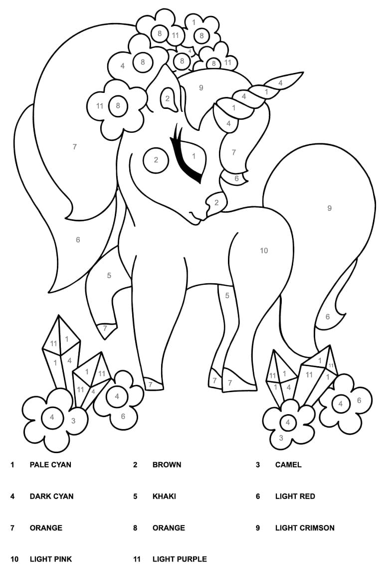 color-by-number-unicorn-coloring-pages
