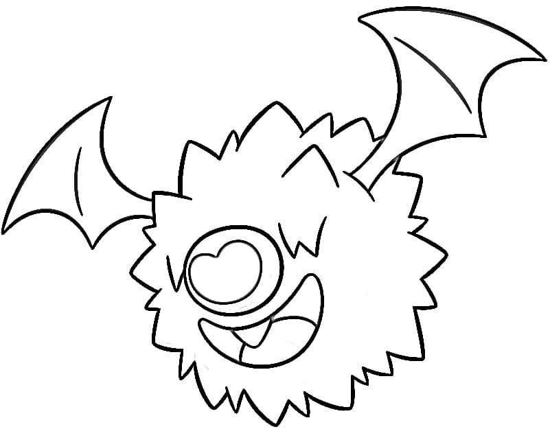 woobat coloring page png pokemon