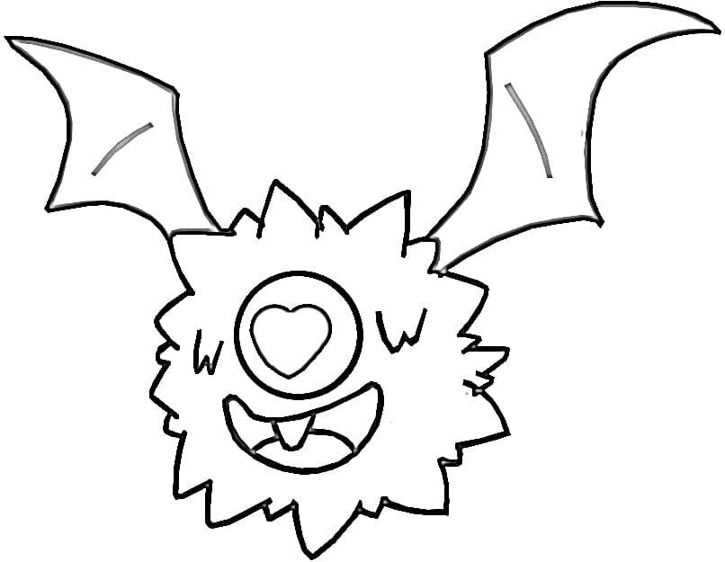 woobat coloring page high quality pokemon