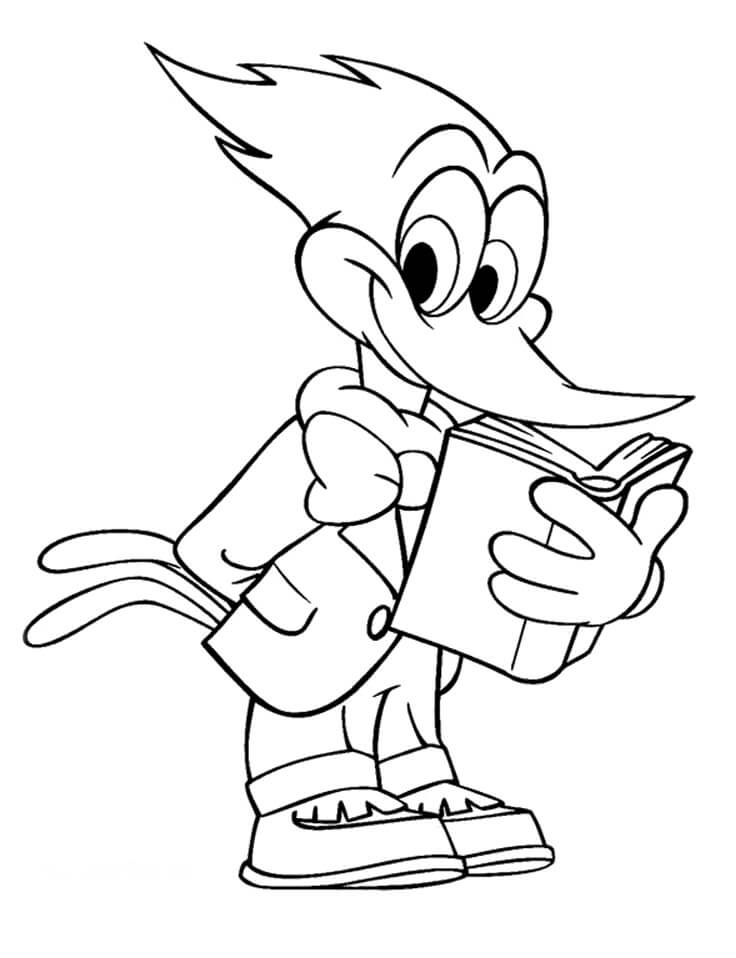 Woody Woodpecker Reading
