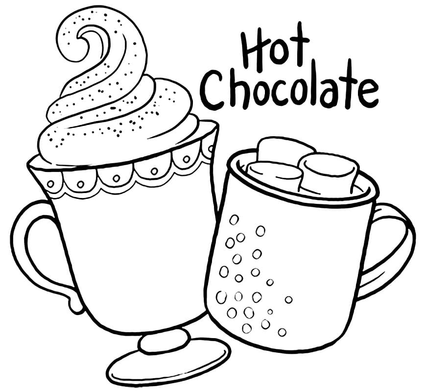 Hot Chocolate Coloring Pages Free Printable Coloring Pages For Kids