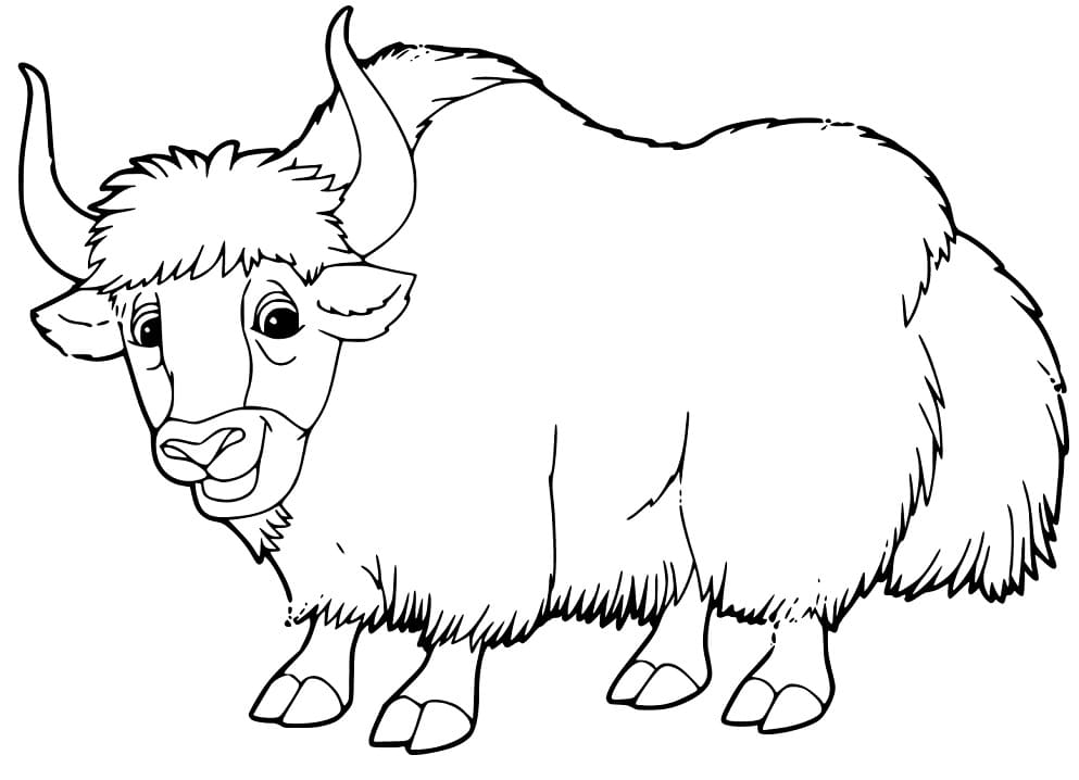 Printable Picture Of A Yak