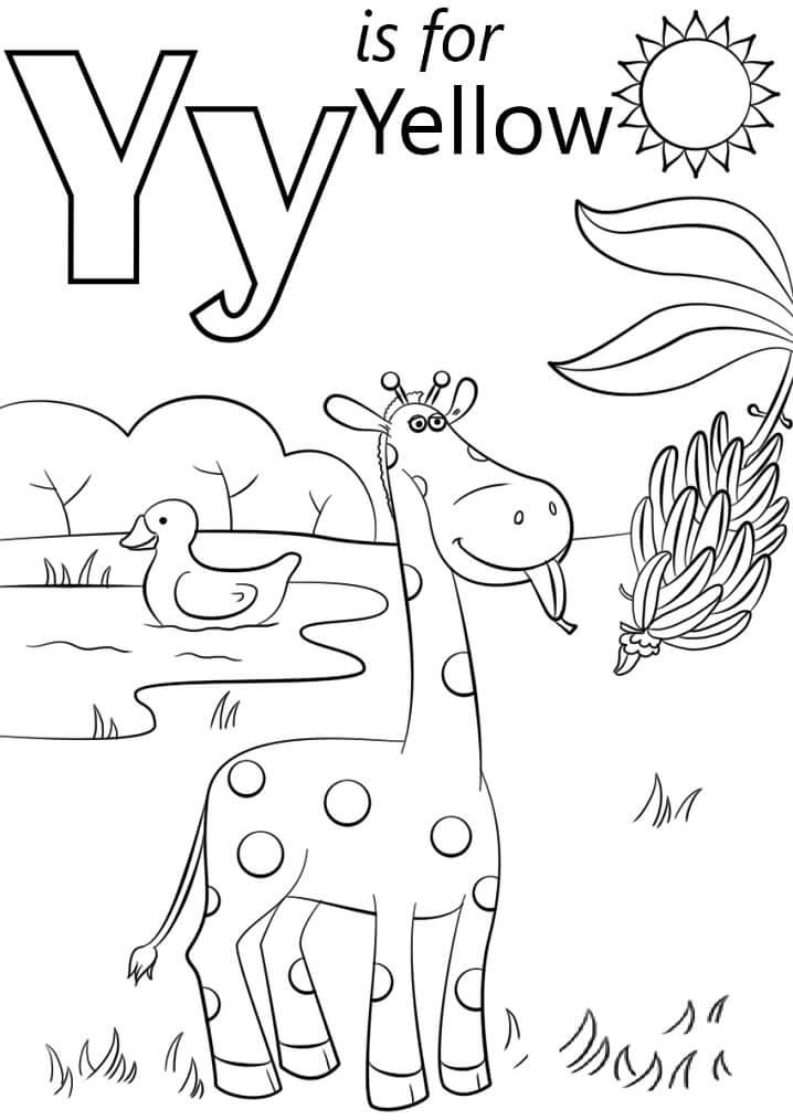 yellow letter y coloring page free printable coloring pages for kids
