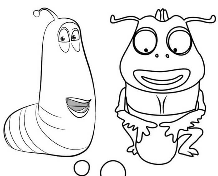Larva Coloring Pages - Free Printable Coloring Pages for Kids