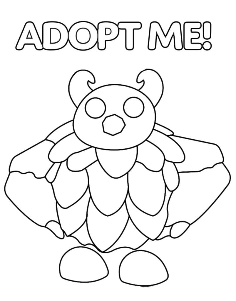 Yeti Adopt Me Coloring Page   Free Printable Coloring Pages for Kids