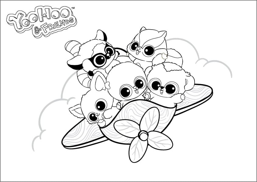 YooHoo and Friends on Plane