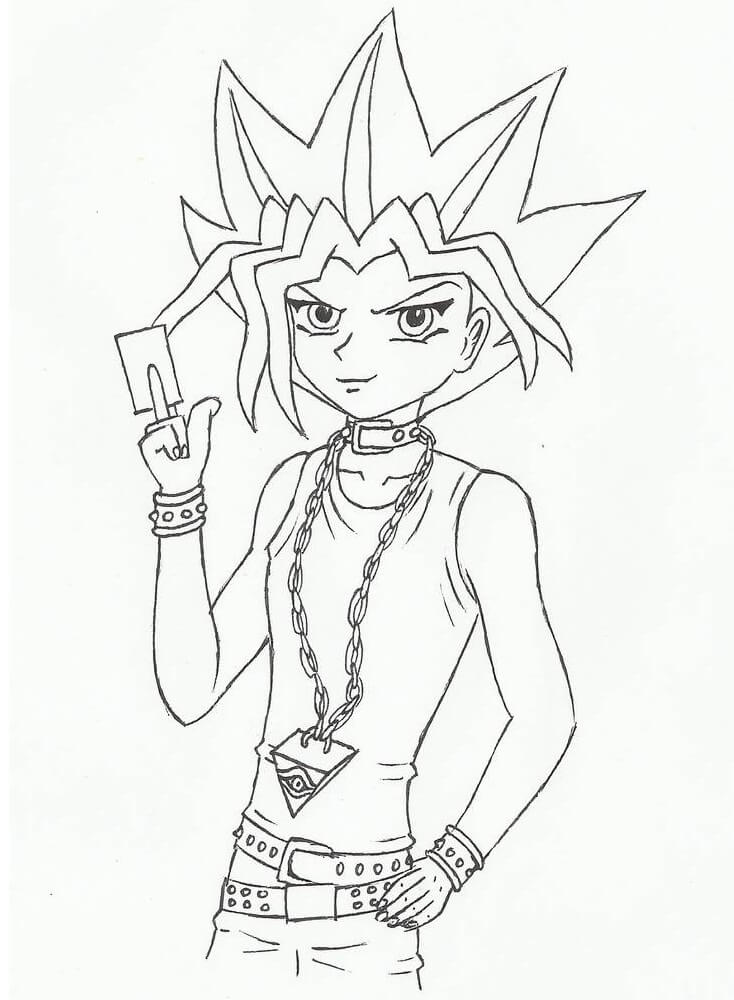 Seto Kaiba from Yu-Gi-Oh Coloring Page - Free Printable Coloring Pages ...