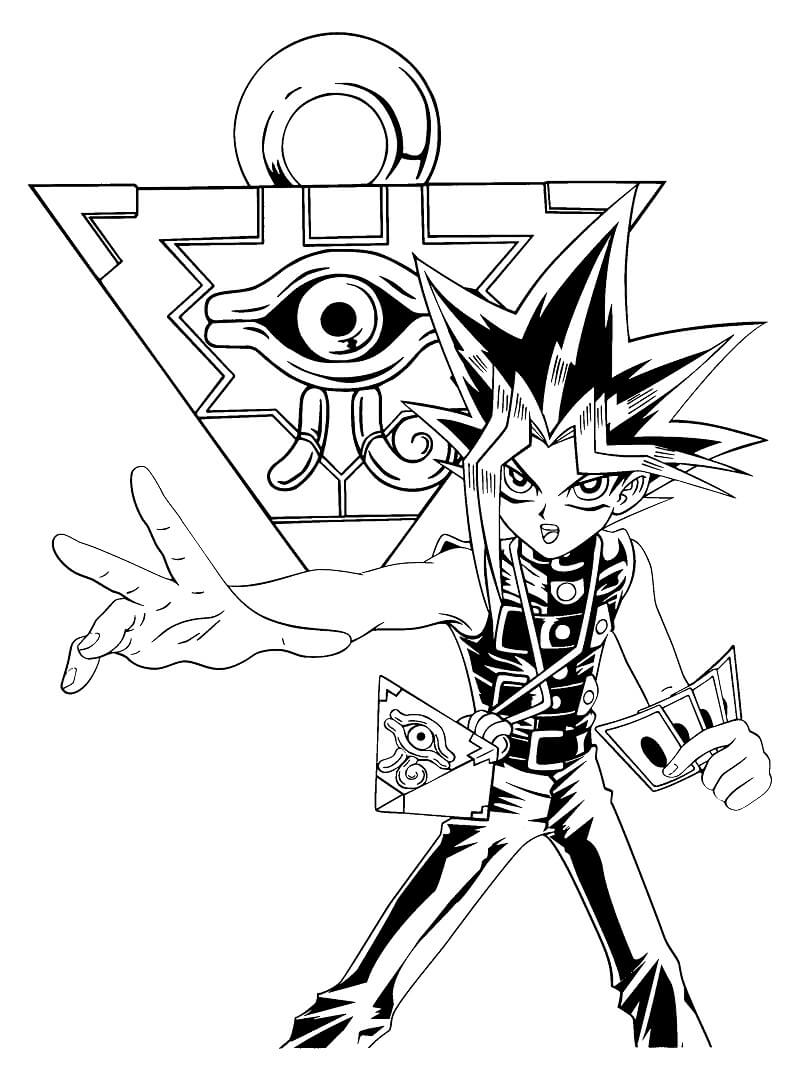 Seto Kaiba From Yu Gi Oh Coloring Page Free Printable Coloring Pages 