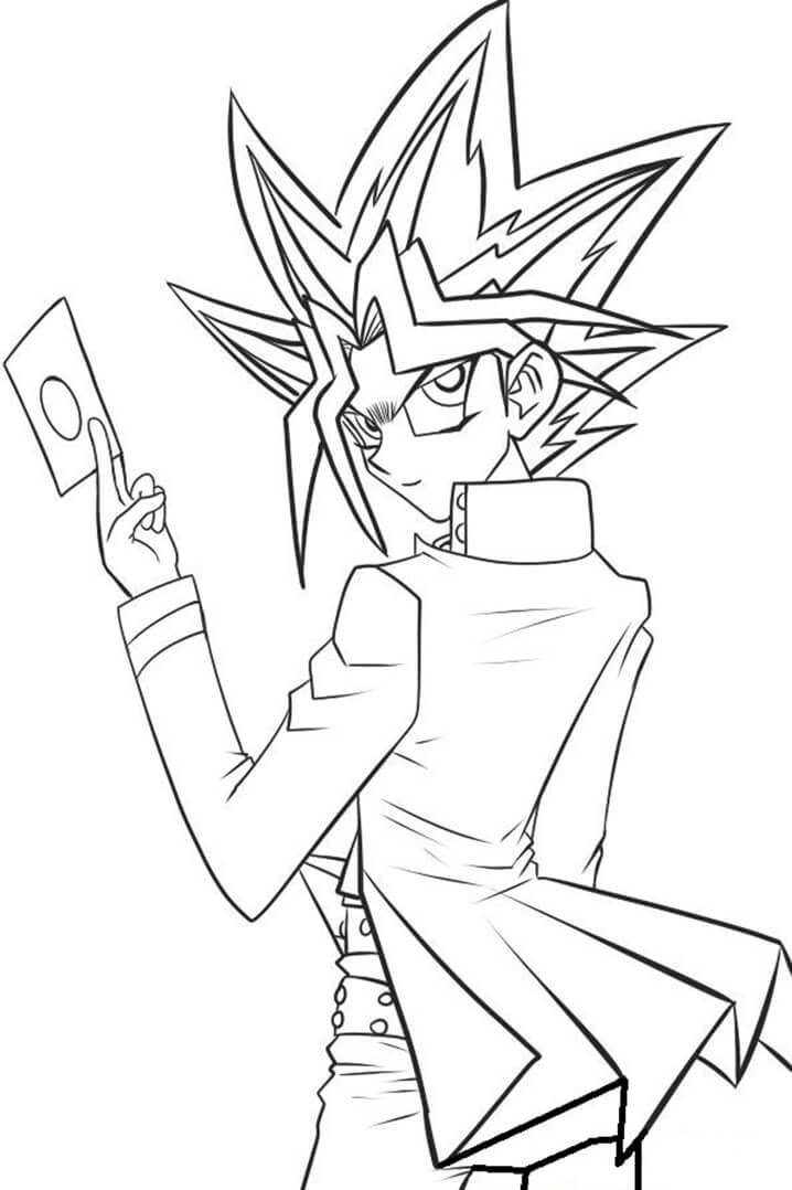 Yu-Gi-Oh Coloring Page - Free Printable Coloring Pages for Kids