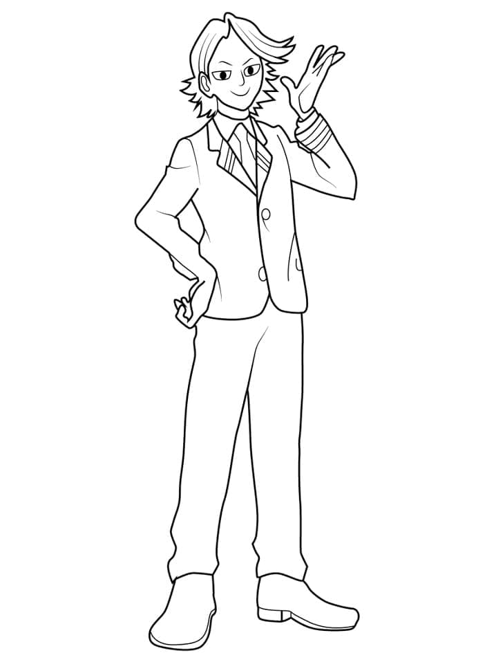 Yuga Aoyama to Color Coloring Page - Free Printable Coloring Pages for Kids