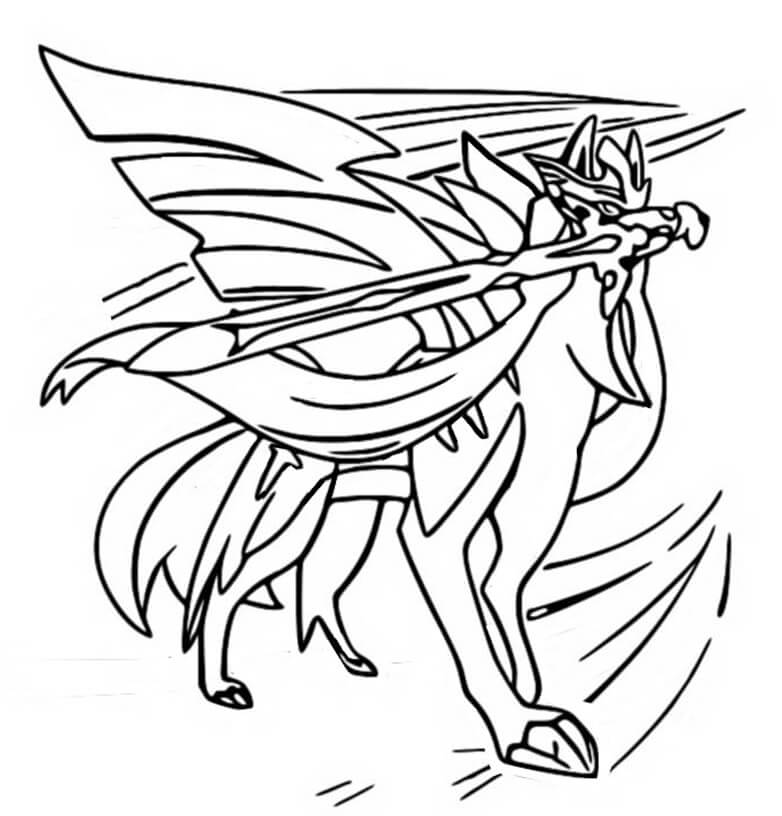 Zacian Coloring Pages Free Printable Coloring Pages For Kids Ac7