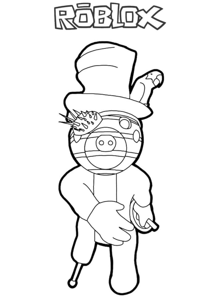 Demon Piggy Roblox Coloring Pages - Free Printable Coloring Pages