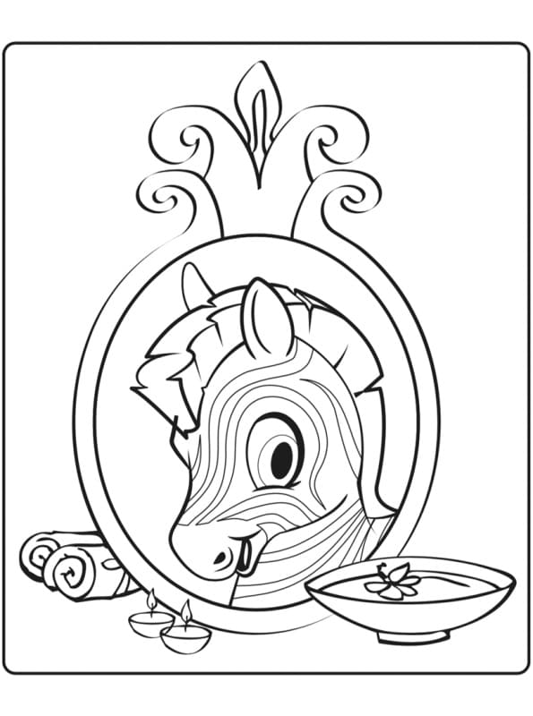 Yeti and Unicorn Washimals Coloring Page - Free Printable Coloring